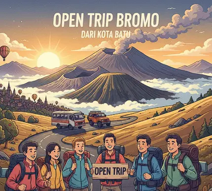 open trip bromo dari kota batu
