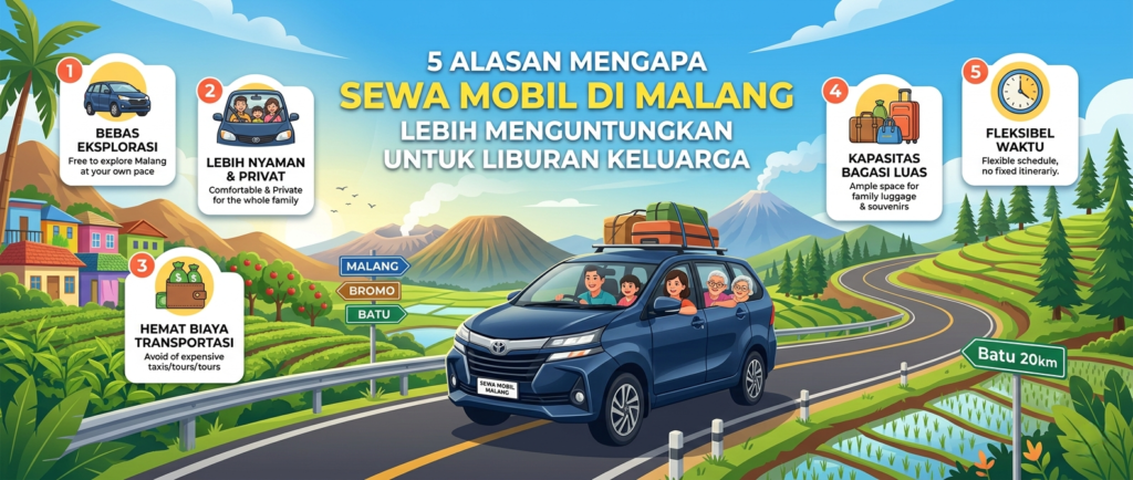 5 Alasan Mengapa Sewa Mobil di Malang Lebih Menguntungkan untuk Liburan Keluarga